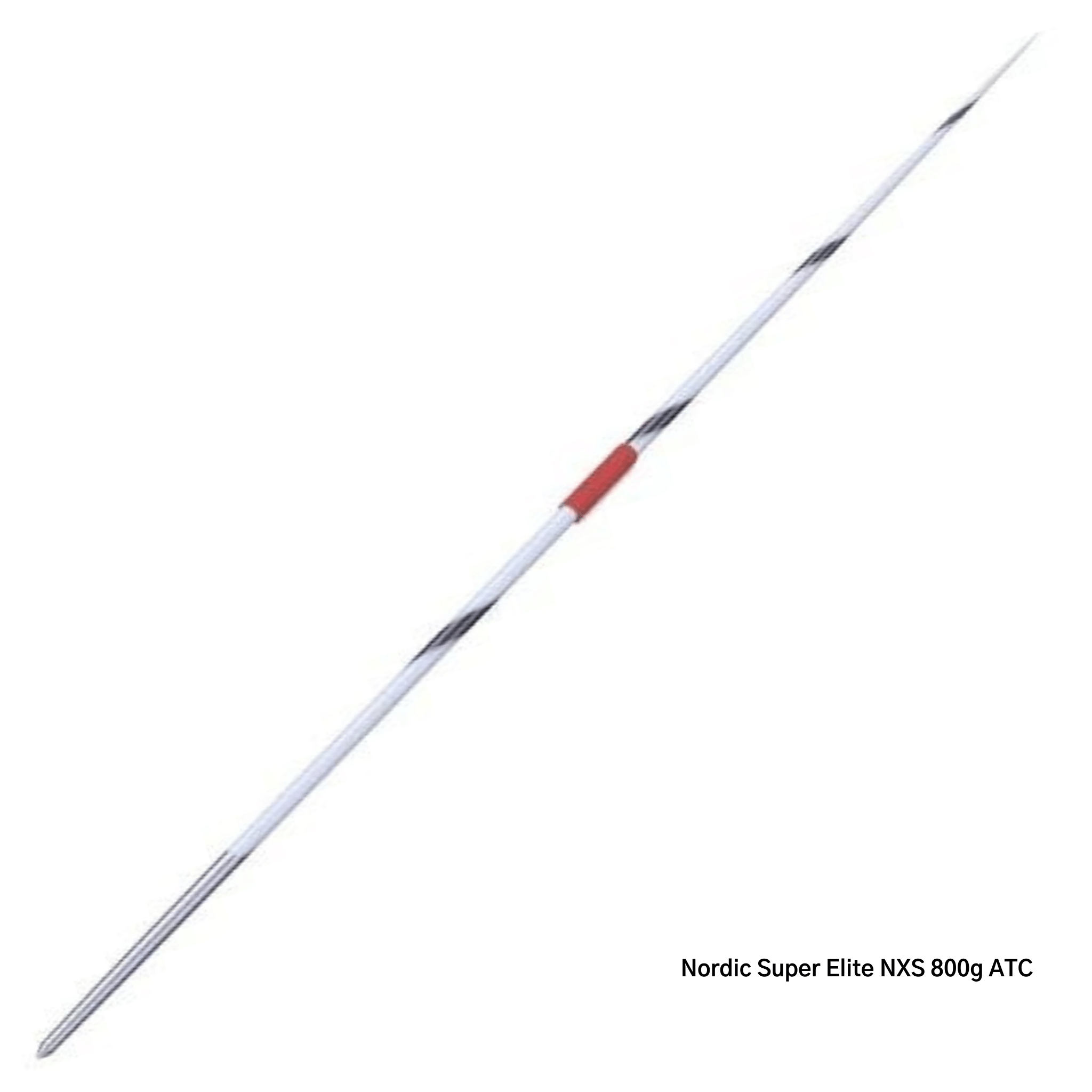 Nordic Super Elite Javelin | 800g | White body, grey spiral and red grip cord