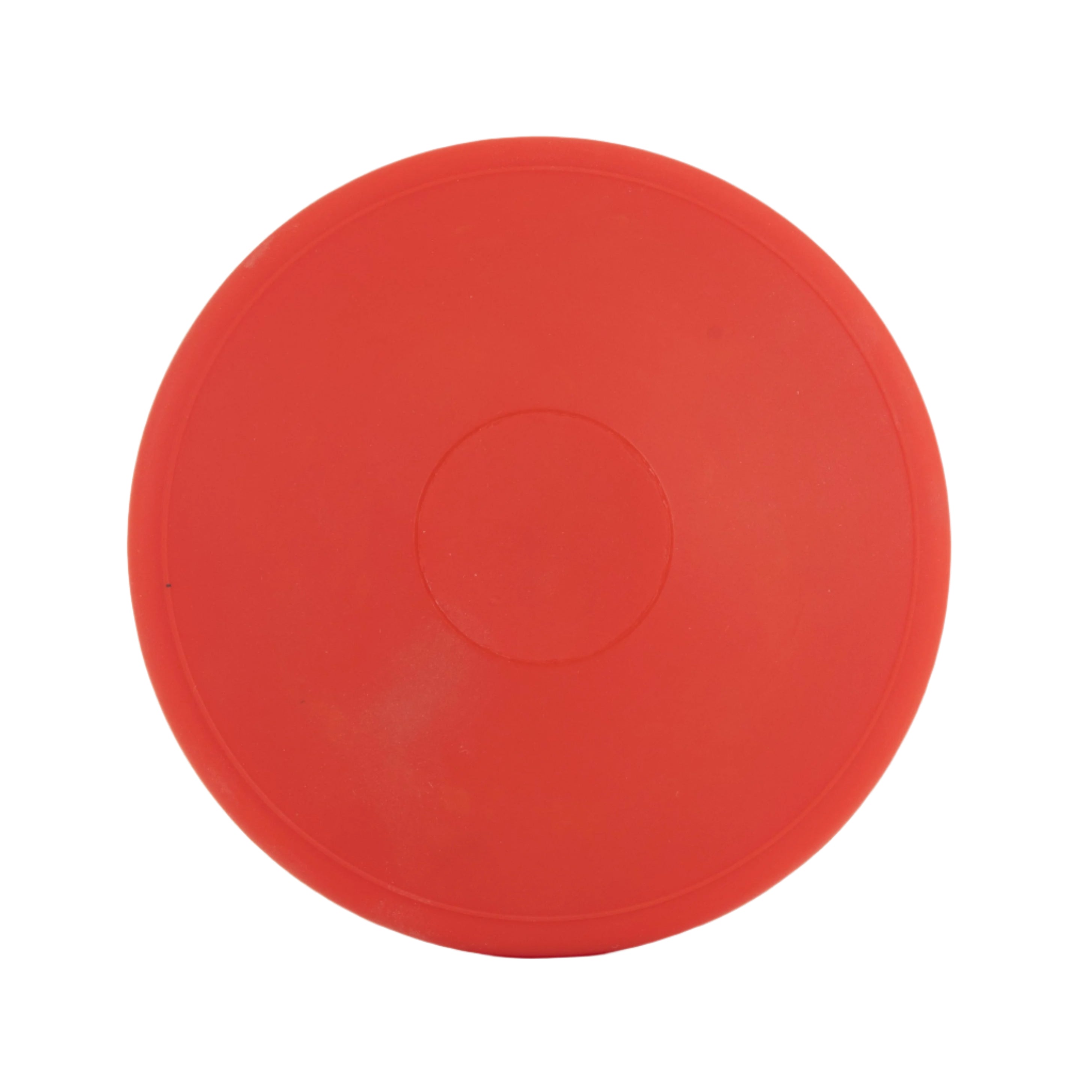Red PVC foam rubber plastic discus ideal for beginners, children and para athletes