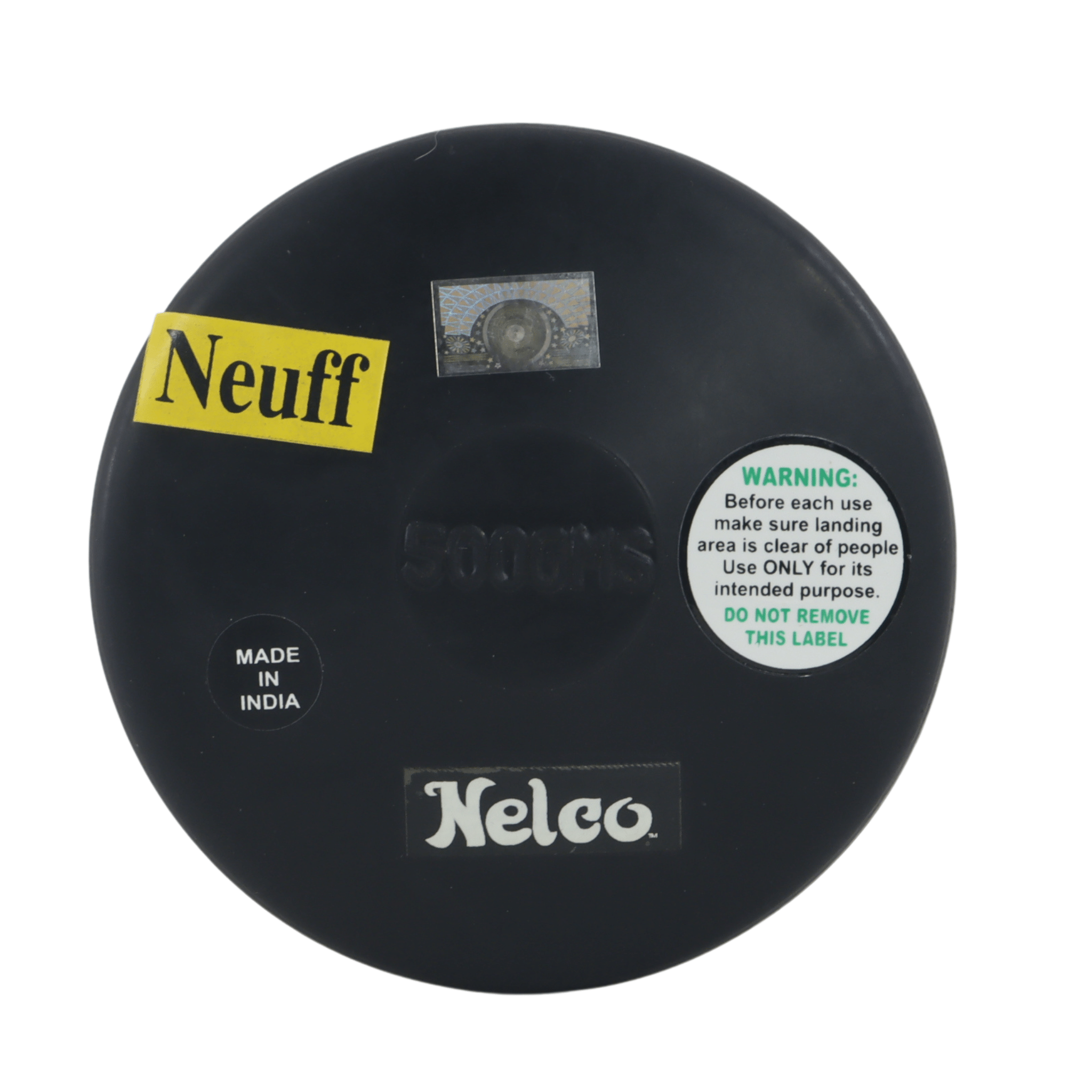 Rubber Discus | Solid black rubber 500g | Nelco brand