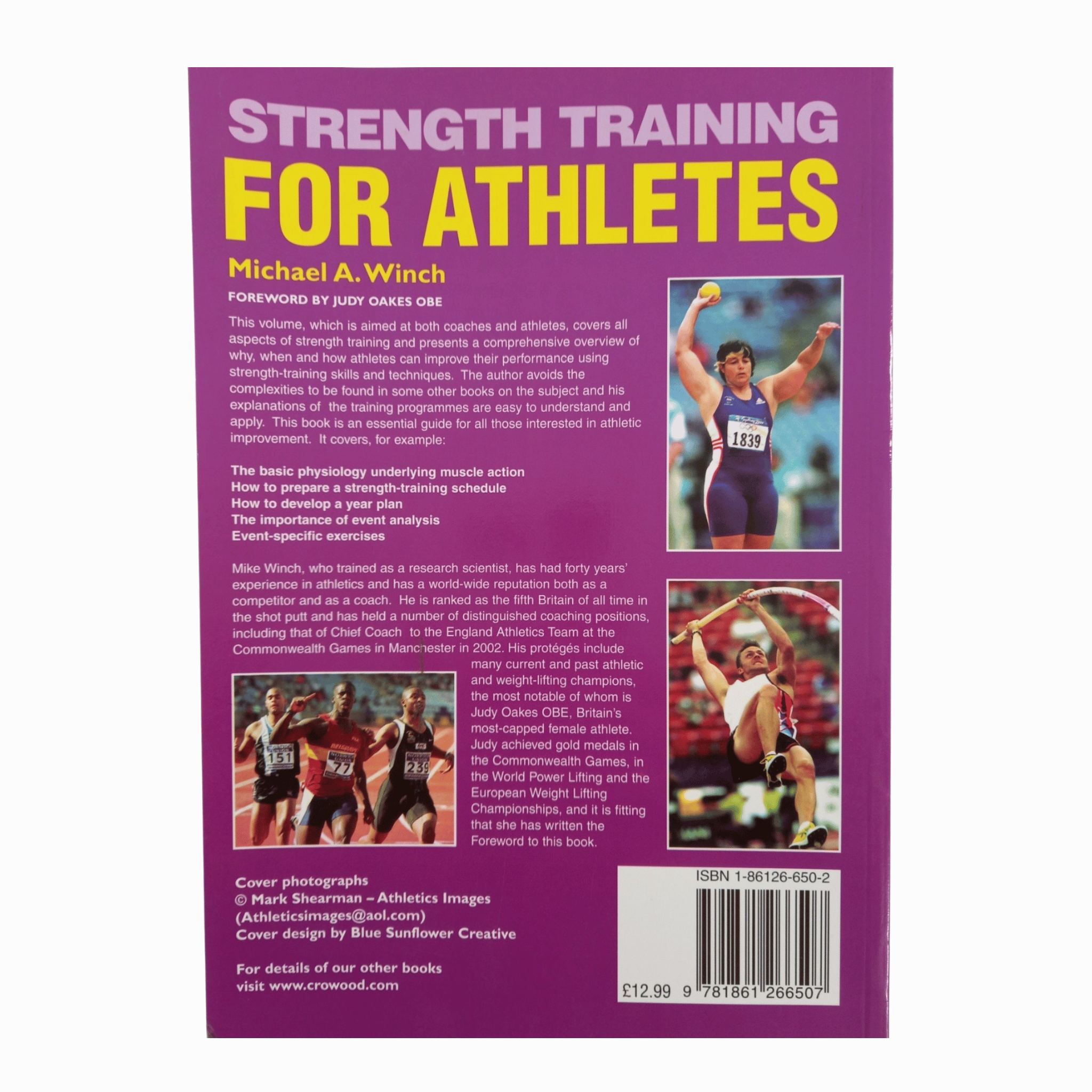 Strength Training for Athletes | Book by Mike Winch | Back Cover