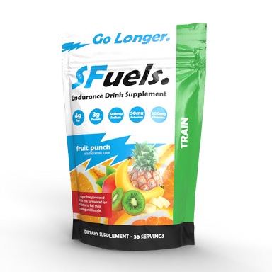 SFuels Train: Fruit Punch Low Carb High Fat Endurance Sports Drink Mix