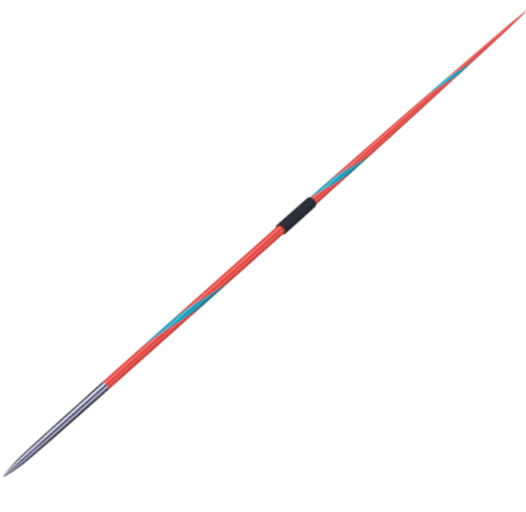 Nordic Valkyrie javelin | 800g or 600g | Red with turquoise spiral and dark grip cord 