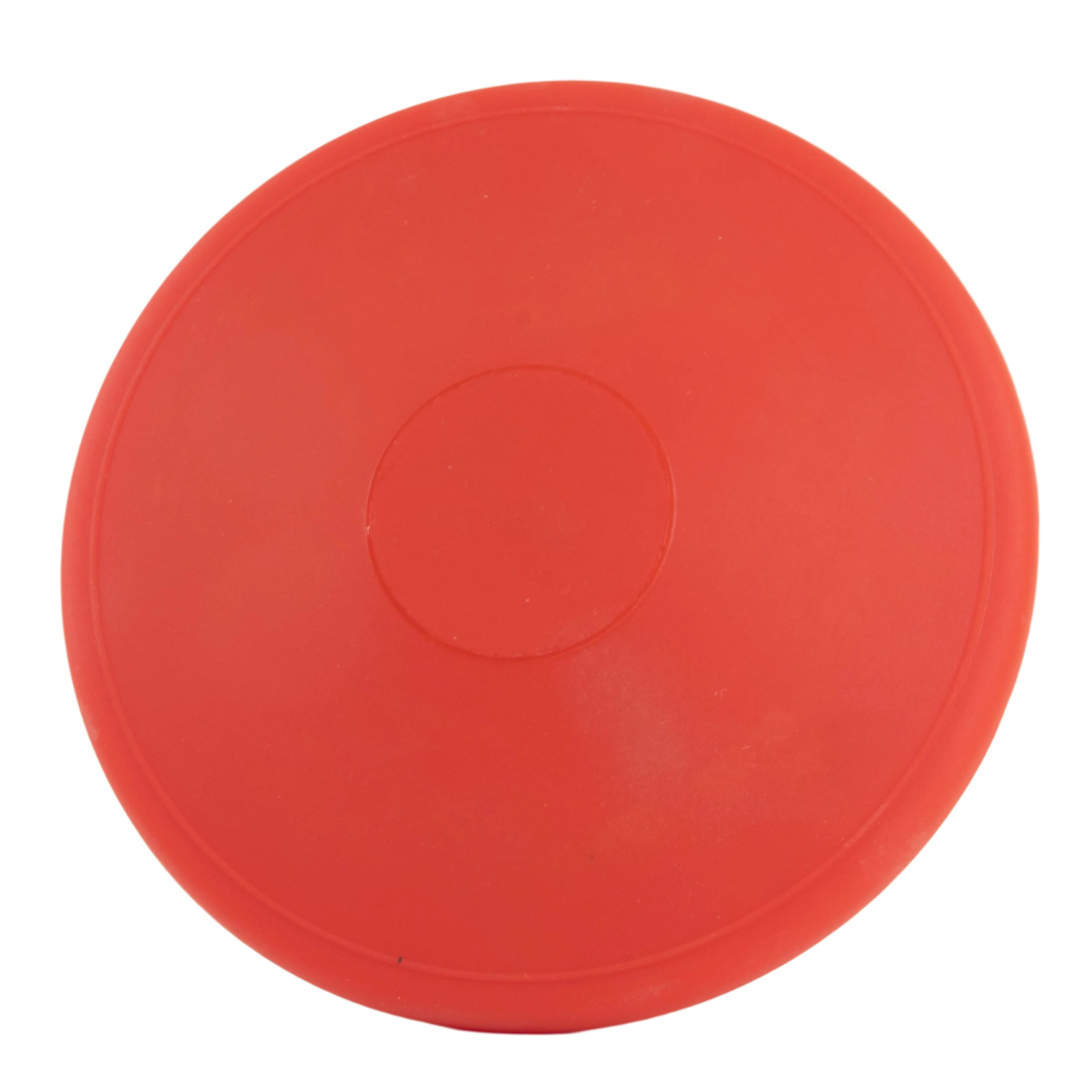 Red PVC foam rubber plastic discus ideal for beginners, children and para athletes
