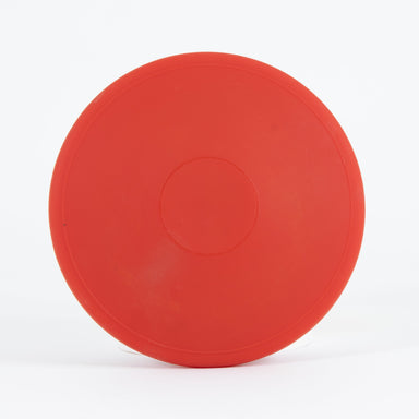 Red PVC foam rubber plastic discus ideal for beginners, children and para athletes